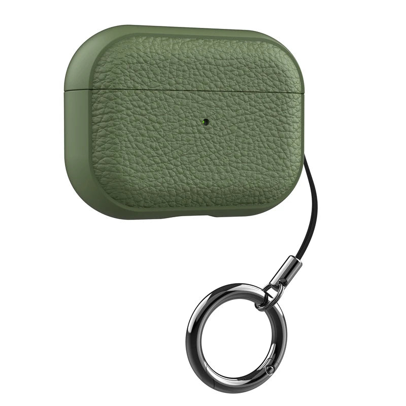AirPods Pro 3 TPU Leather Case with Lanyard Protective Cover for AirPods 1–4 Pro 2
