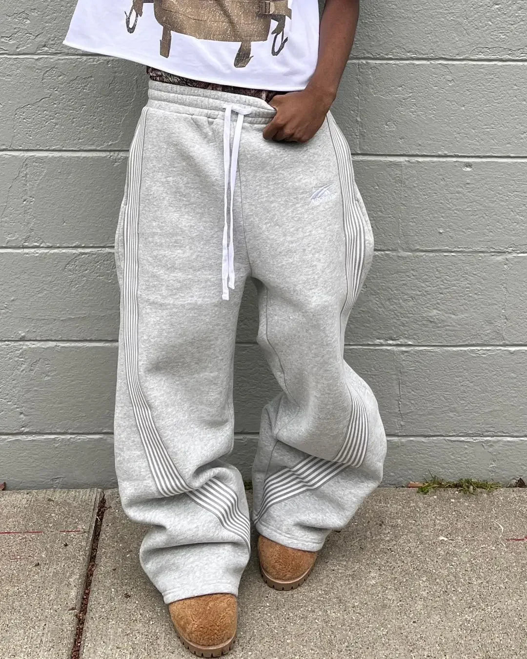 Y2K Wide Leg Tactical Jogger Pants Unisex Streetwear Sweatpants