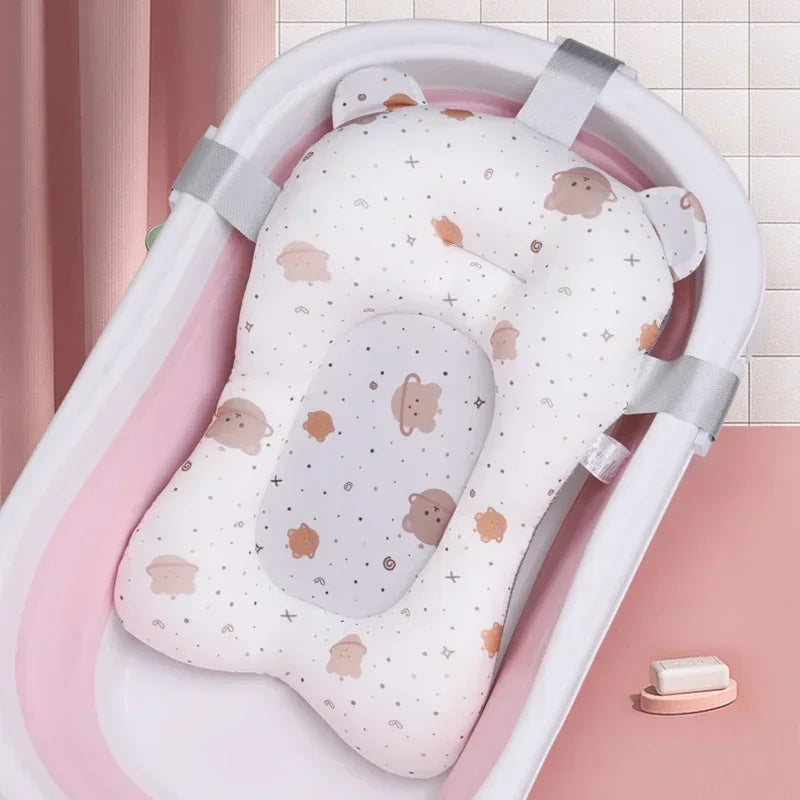 Baby Bath Support Cushion Non Slip Newborn Bathtub Pad Soft Comfort