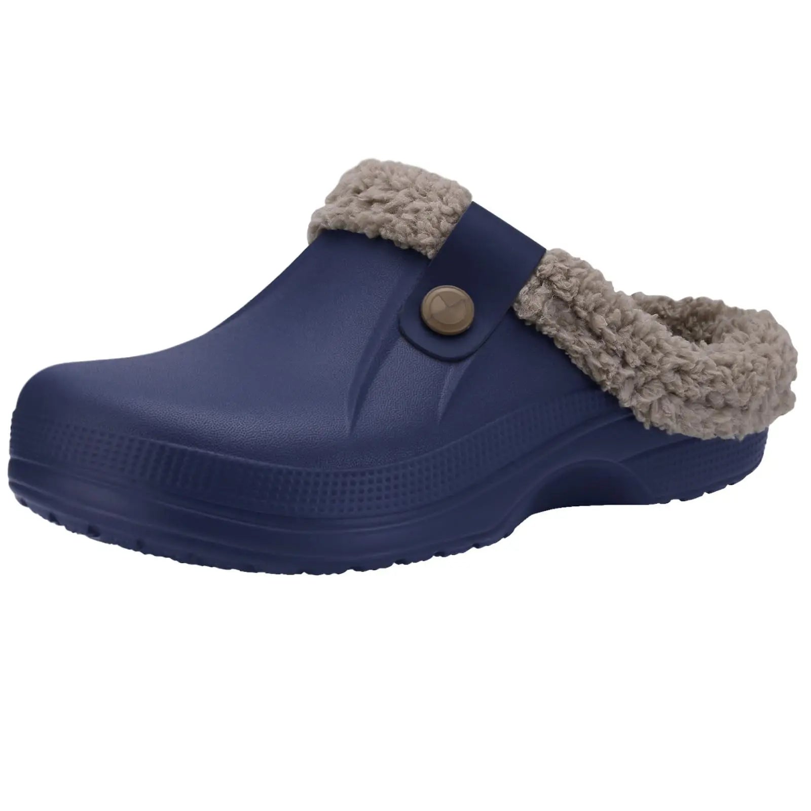 Fleece Lined Clogs Waterproof Winter Slippers Unisex EVA Anti-Slip Cozy Indoor Outdoor Shoes