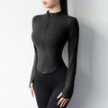 Women Quick Dry Sports Jacket Slim Fit Yoga Running Top