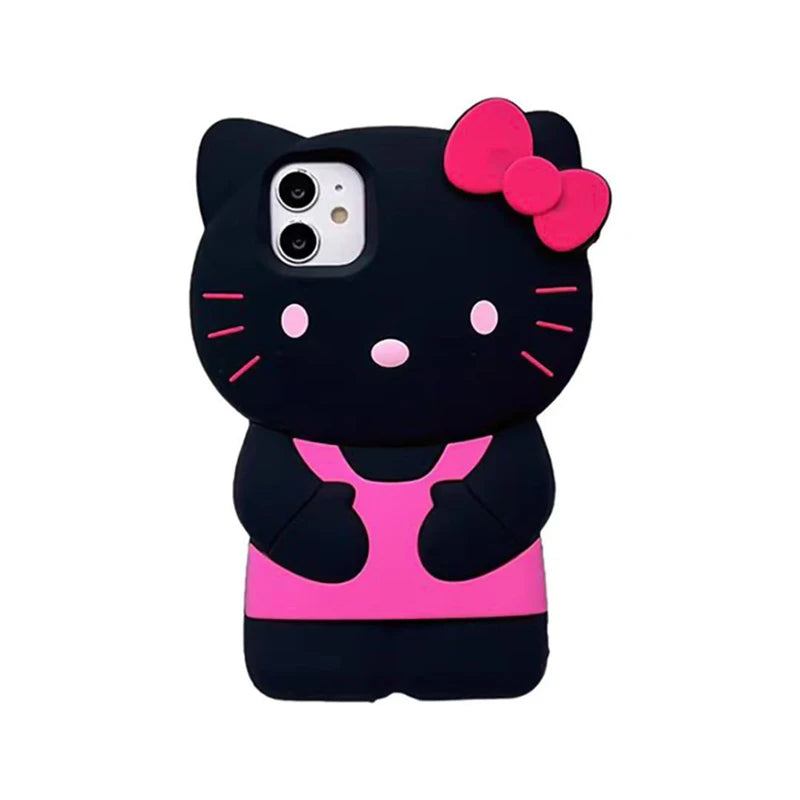 Hello Kitty 3D Cartoon Bow iPhone Case