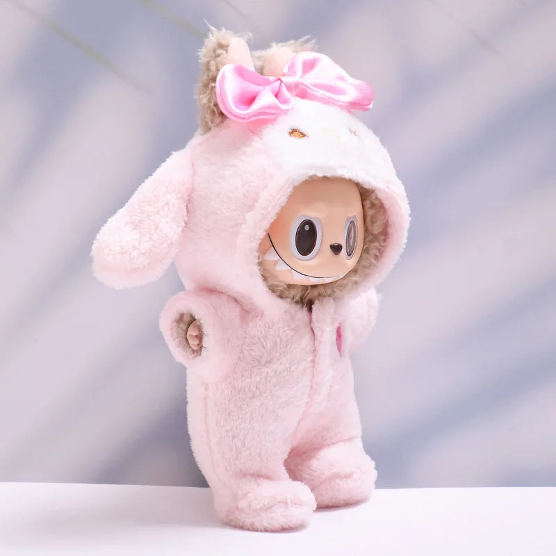 Mini Monster Doll Outfit Set 17cm with Hat and Shoes