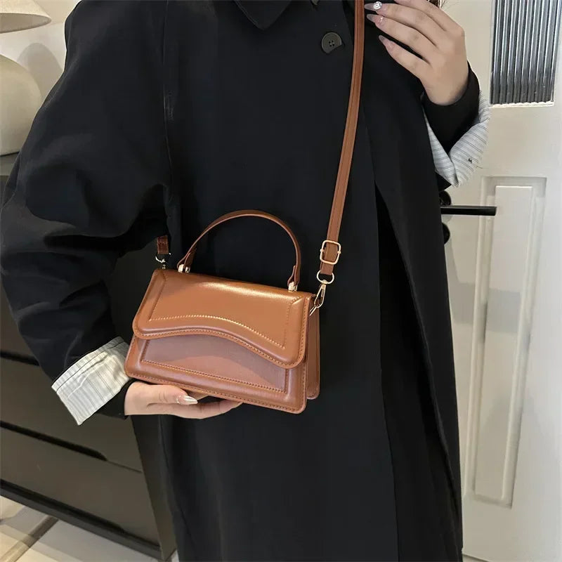 Women PU Leather Crossbody Handbag Small Shoulder Messenger Bag