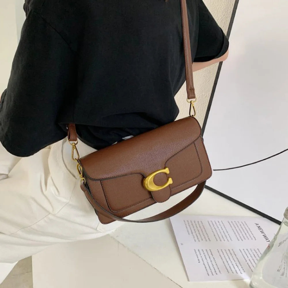 Women Small Square Crossbody Bag Double Strap Underarm Shoulder Purse Stylish Handbag