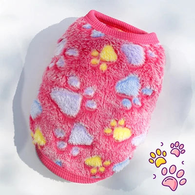 Warm Dog Vest Soft Flannel Pet Jacket