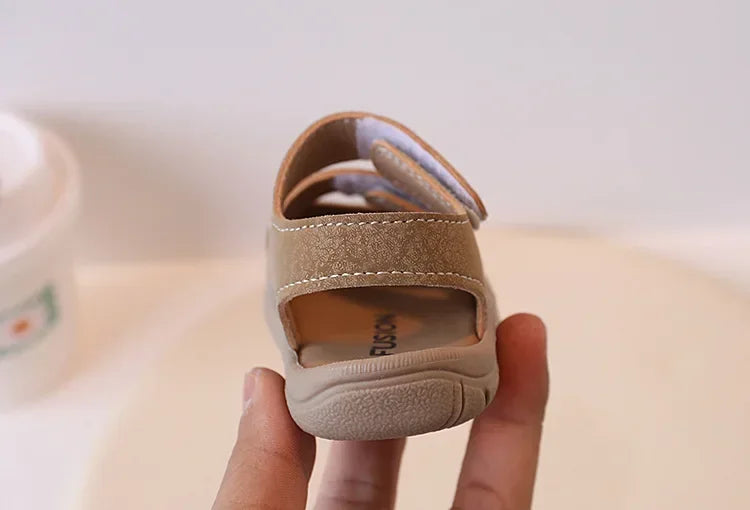 Toddler Boys Soft Sole Sandals Anti Collision Walking Beach Shoes