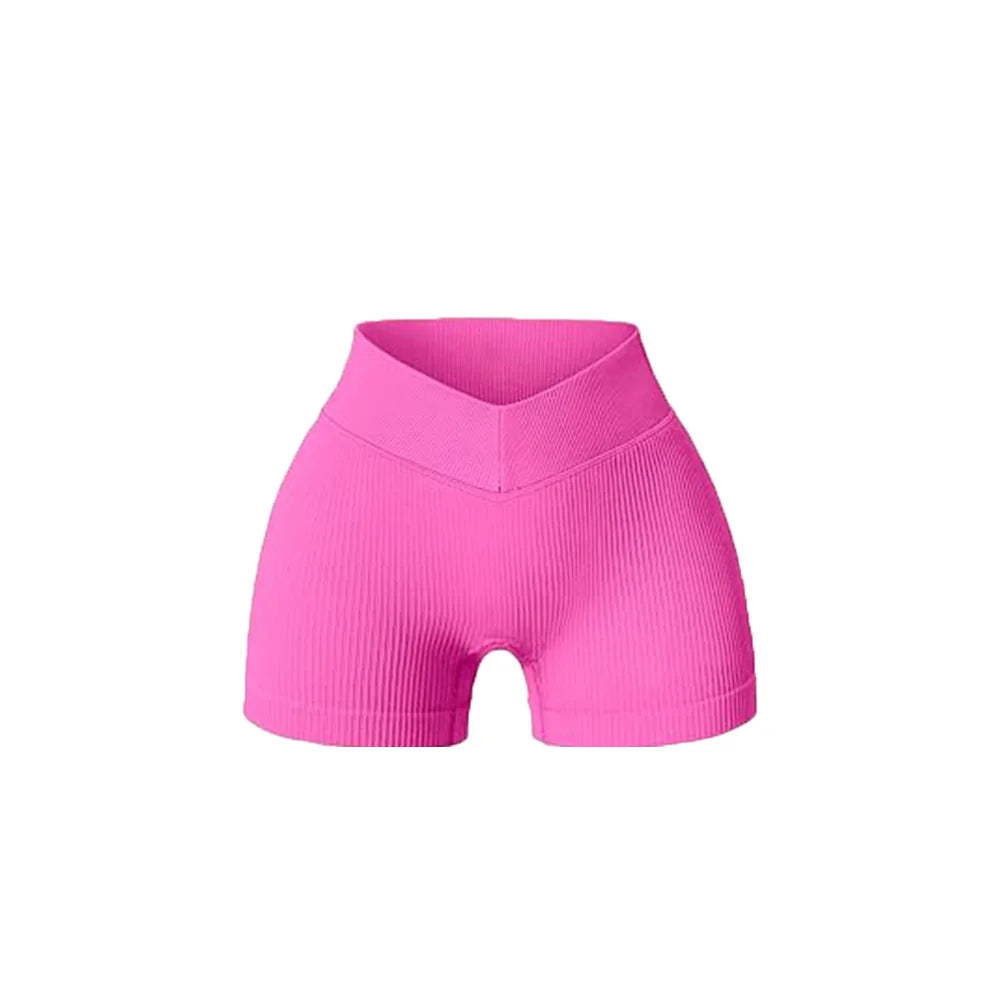 Women High Waist Seamless Yoga Shorts