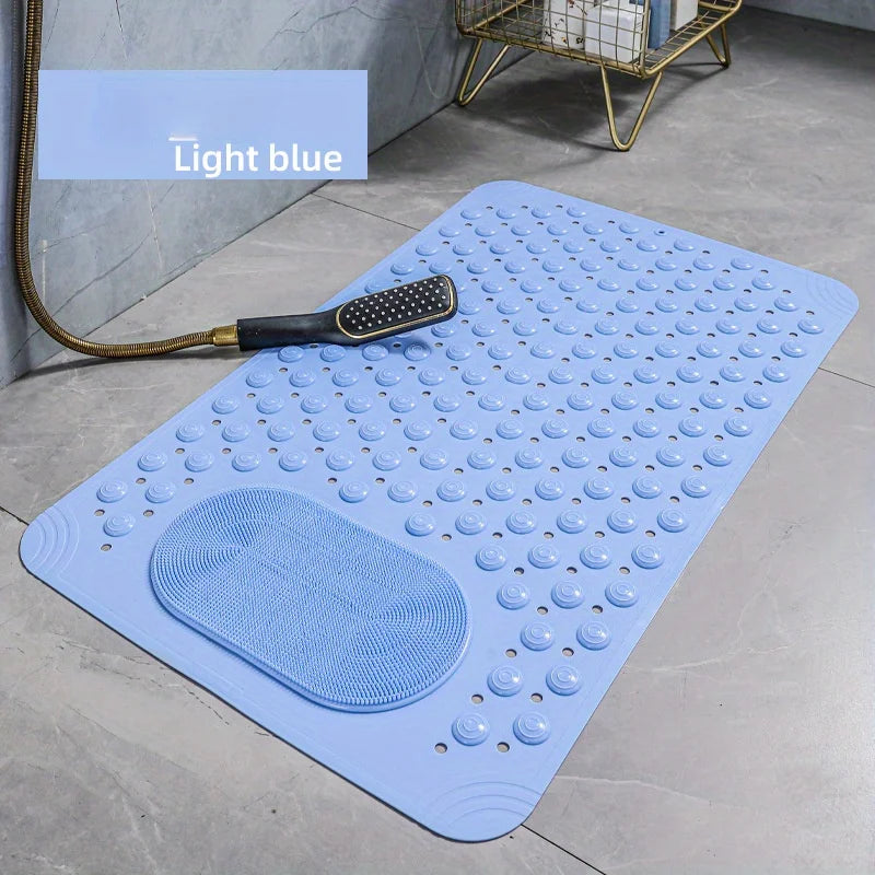 Non Slip PVC Bath Mat Massage Nubs Bathroom Shower Rug 0.8cm Thick