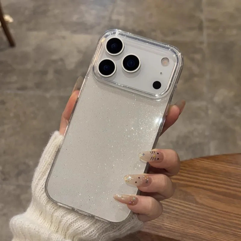 Bling Glitter Transparent Fashion iPhone Case