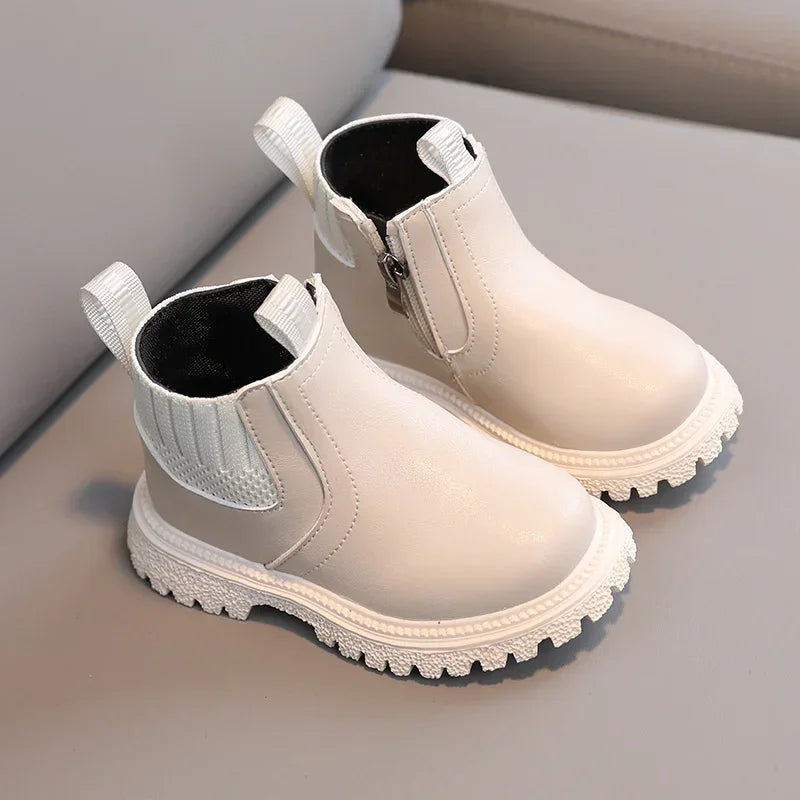 Kids Autumn Winter Short Boots for Boys and Girls