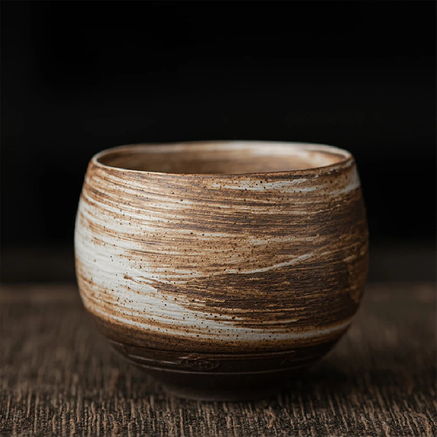 Stoneware Tea Cup 80ml Handmade Kung Fu Tea Single Cup
