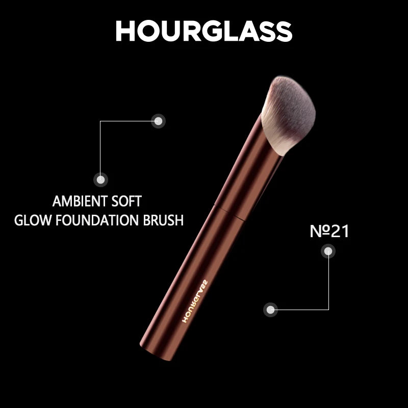 Angled Foundation Makeup Brush – Soft Dense Bristles for Flawless Blending