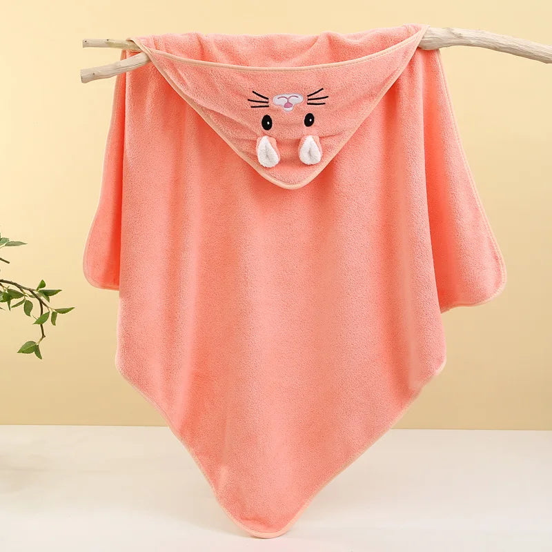 Baby Bath Towel Soft Absorbent Newborn Swaddle Wrap Blanket