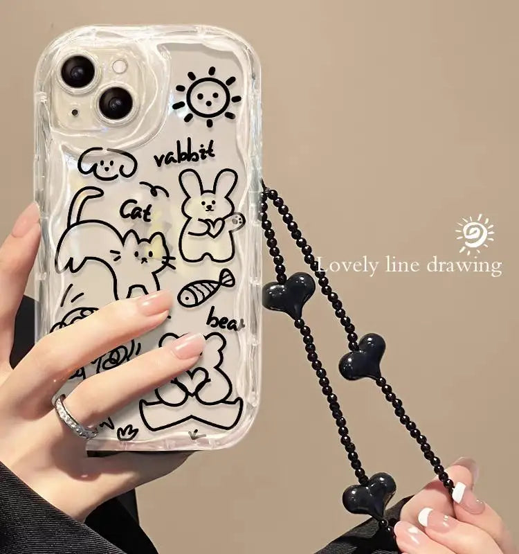 Flower Bracelet Wrist Strap iPhone Case