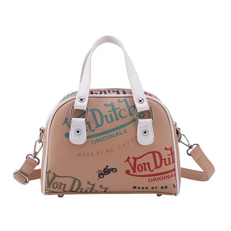 Women Large Capacity Crossbody Shoulder Bag Retro Handbag