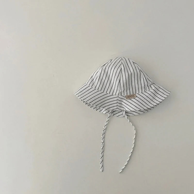 Double Sided Baby Bucket Hat Striped Plaid Summer Sun Hat for Kids