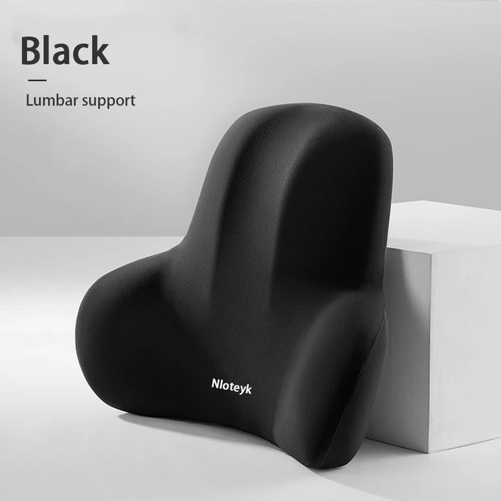 Memory Foam Car Neck Pillow Lumbar Support Headrest Cushion for Driving Comfort