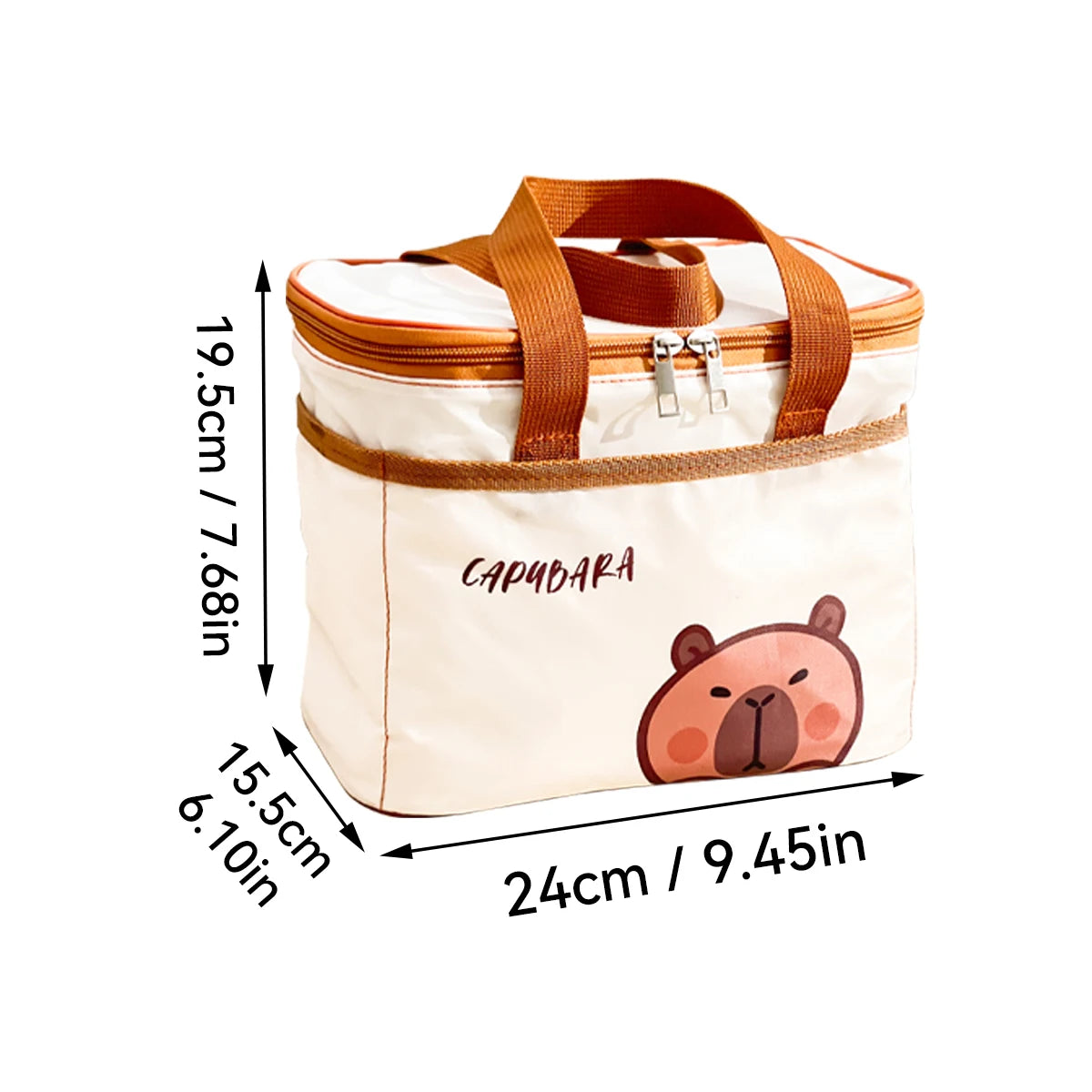 Thermal Lunch Box Bag Insulated Large Capacity Waterproof Picnic Cooler Bag