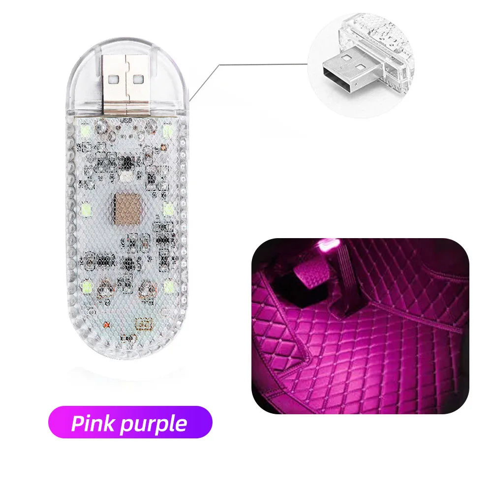 Wireless LED Car Interior Touch Light USB Rechargeable