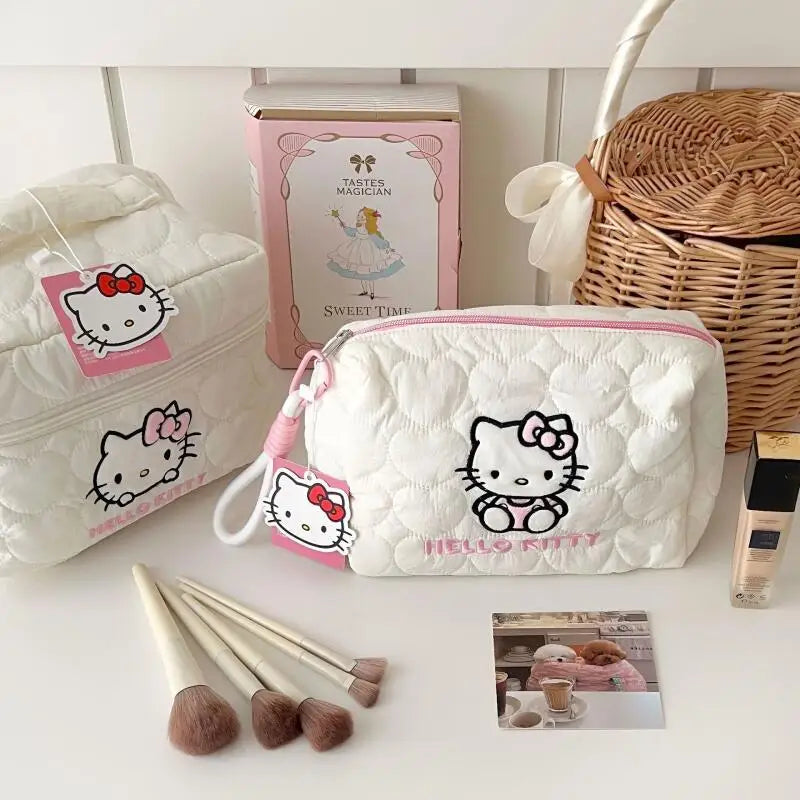 Kitty Makeup Bag Waterproof Travel Toiletry Organizer Cosmetic Case