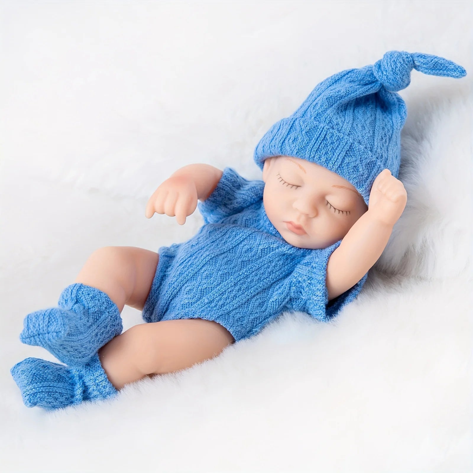 Mini Reborn Sleeping Baby Doll 19cm for Girls Gift