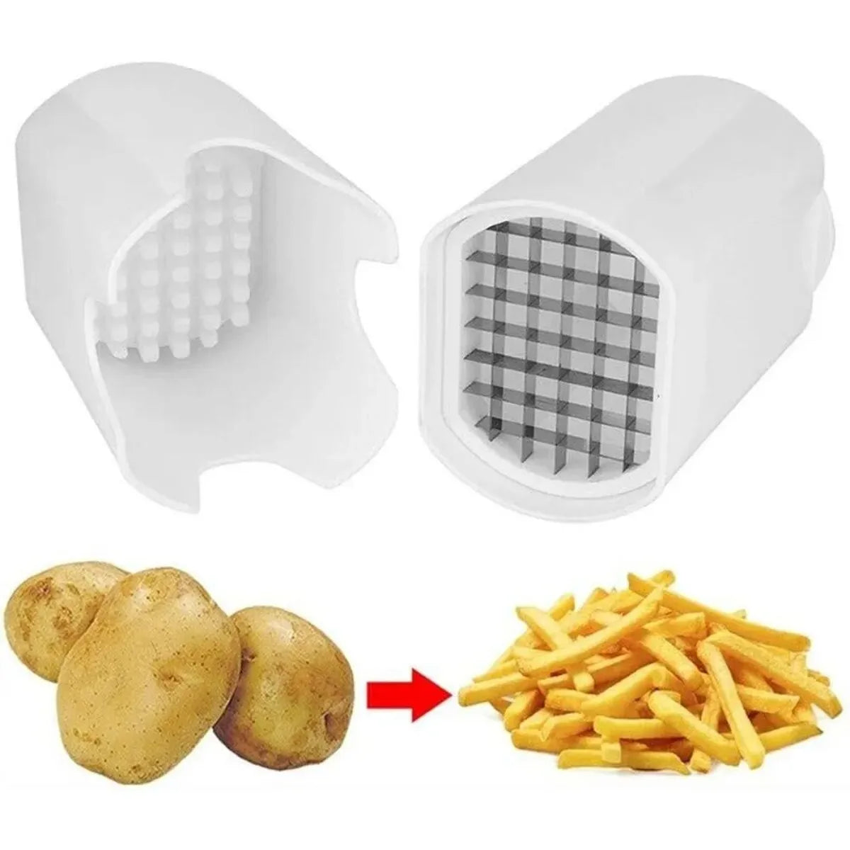 Manual French Fry Cutter – Potato Slicer for Fries, Vegetables and Fruit