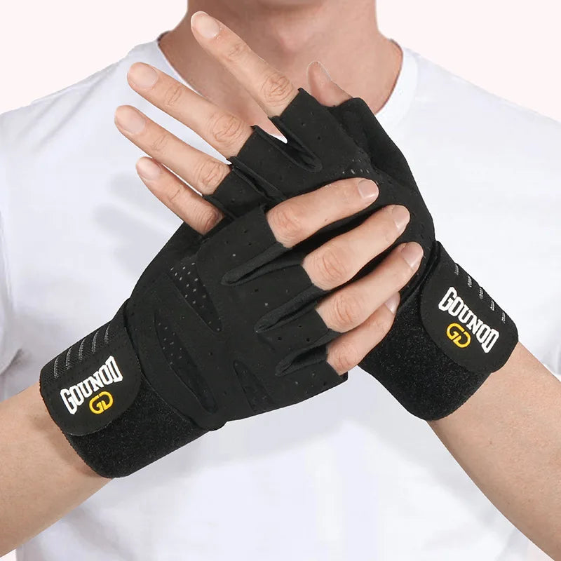Weightlifting Gloves Wrist Support Anti Slip Gym Gloves