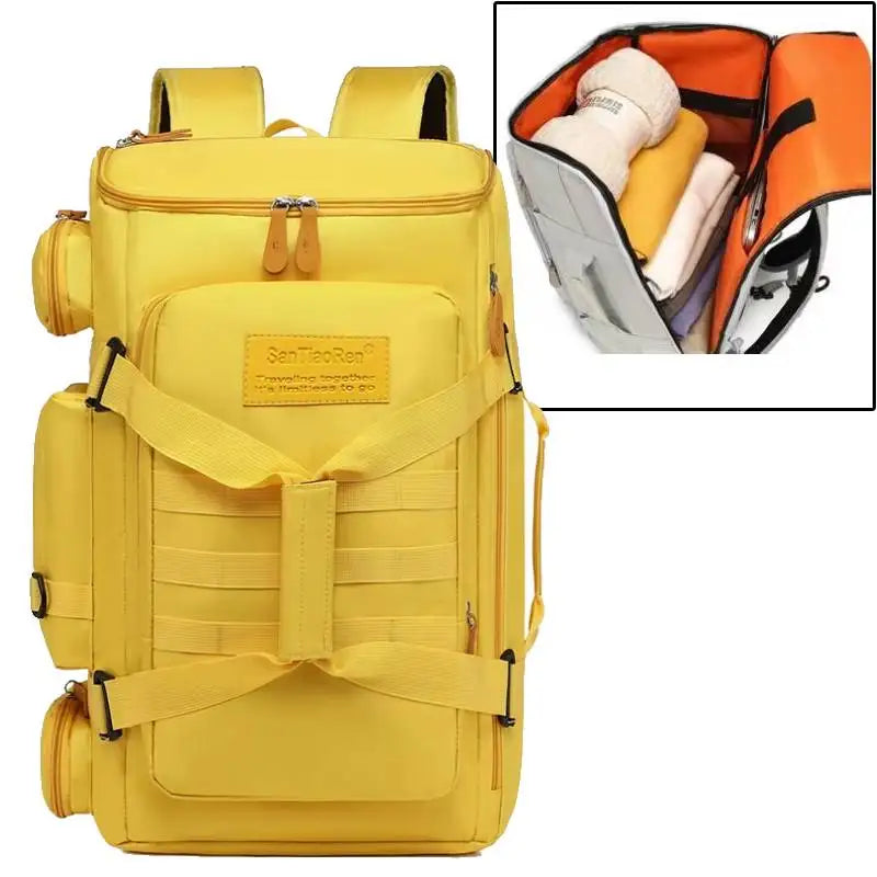 Large Capacity Gym Backpack Waterproof Travel Bag Wet Dry Separation Fitness Training Backpack