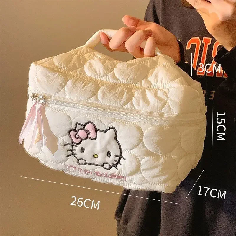 Kitty Makeup Bag Waterproof Travel Toiletry Organizer Cosmetic Case