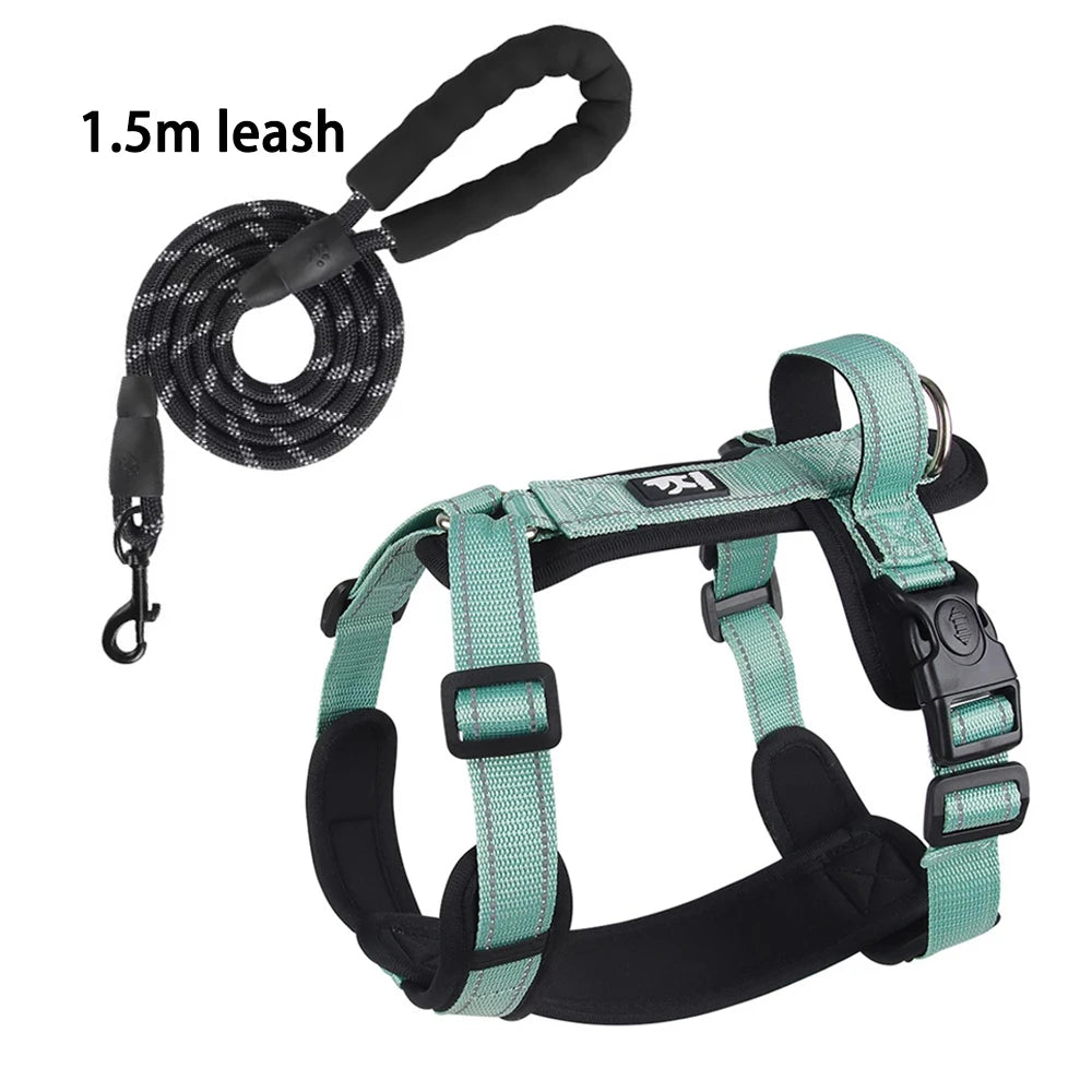 Reflective Dog Harness with Handle Adjustable Vest for Small Medium Dogs
