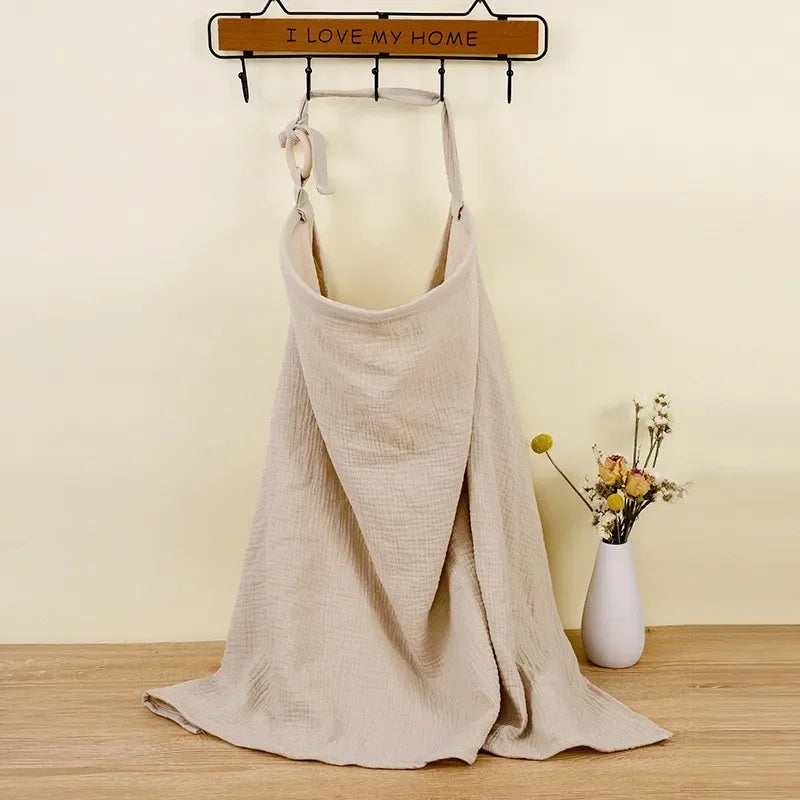 Cotton Breastfeeding Cover Adjustable Nursing Apron Stroller Blanket