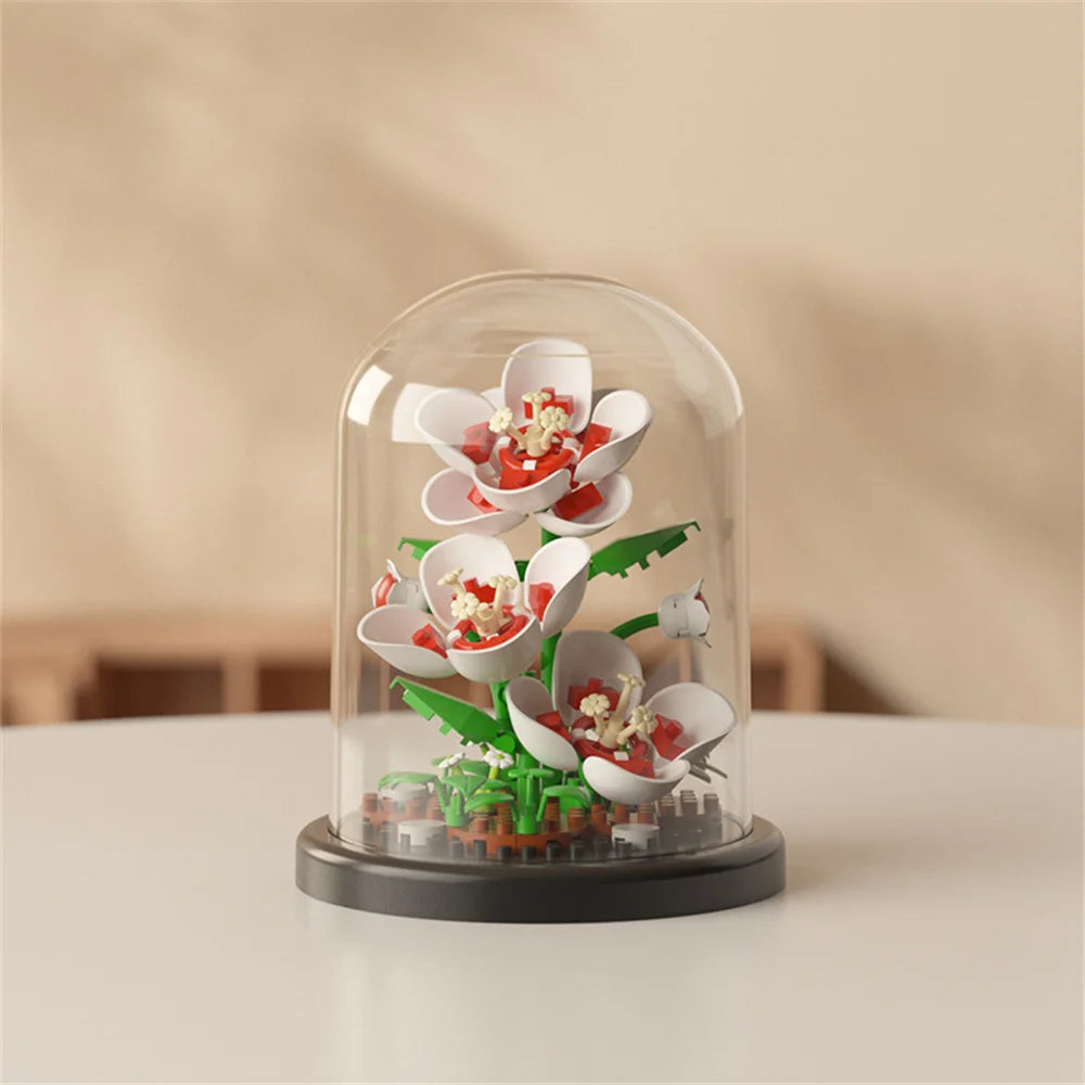 Eternal Flower Bouquet Building Blocks Bonsai Potted Plant DIY Model Toy Gift
