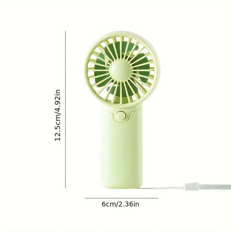 Mini Portable Handheld Fan – Rechargeable Pocket Fan, Lightweight & Low Noise Cooling Fan