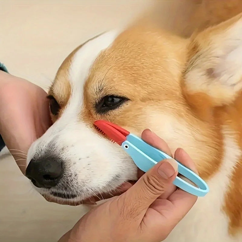 Pet Tear Stain Remover Comb Dog Eye Cleaning Grooming Brush
