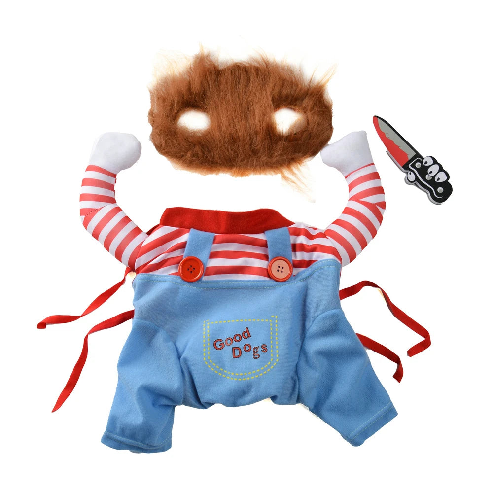 Medium Large Dog Halloween Costume Adjustable Funny Pet Cosplay Outfit