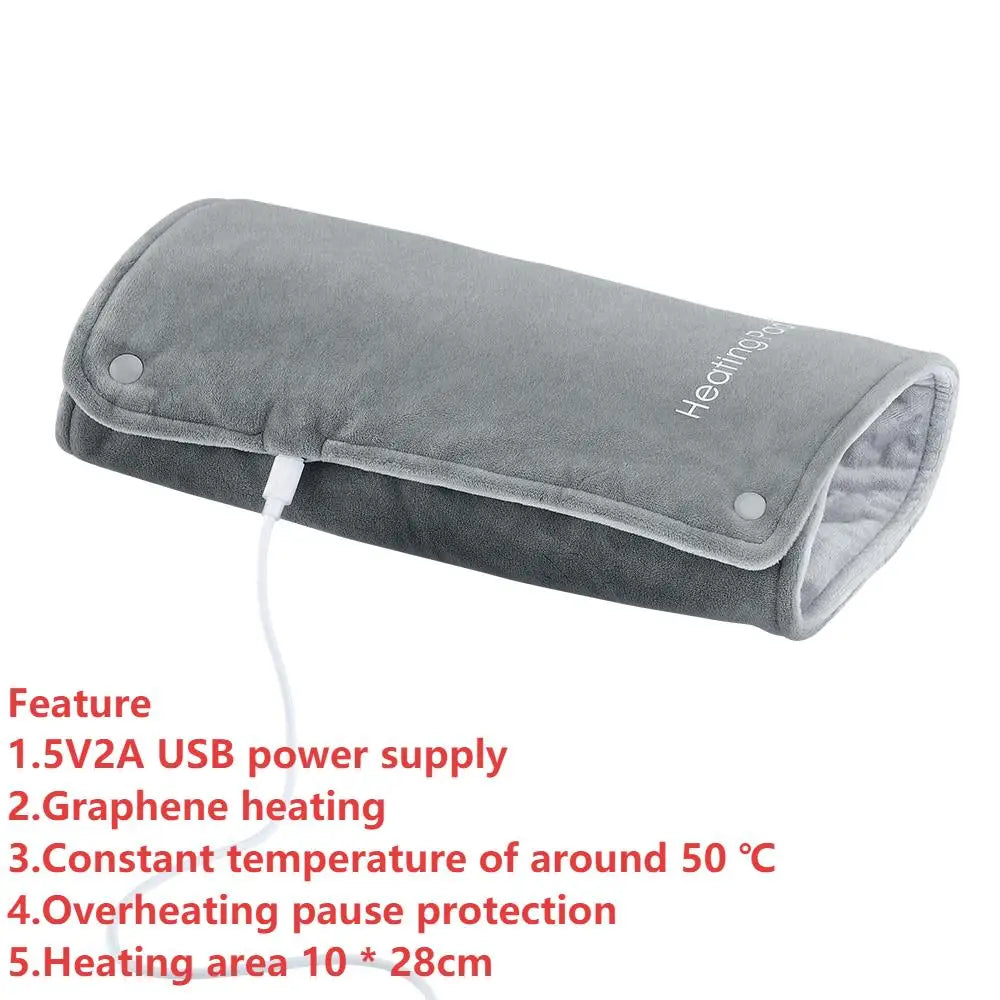 Electric Graphene Heating Pad USB Rechargeable Waist and Abdominal Warmer Belt