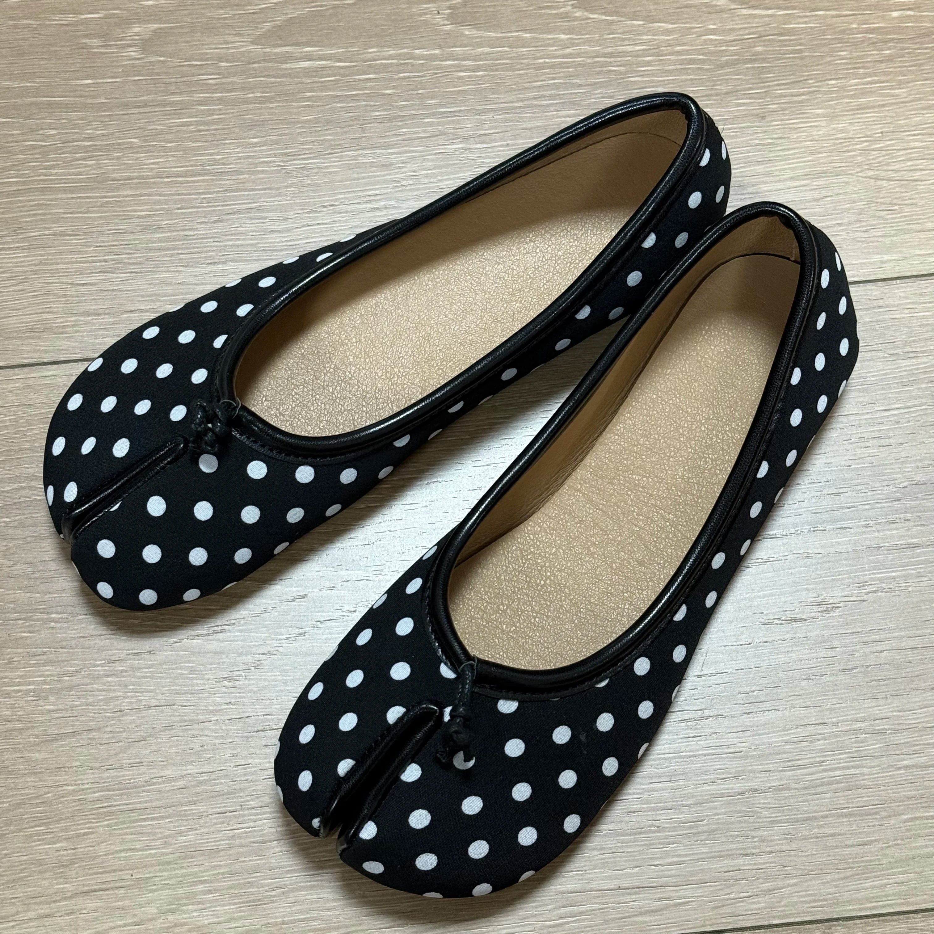 Women Leather Toe Separator Loafers Flat Slip On Casual Breathable Shoes