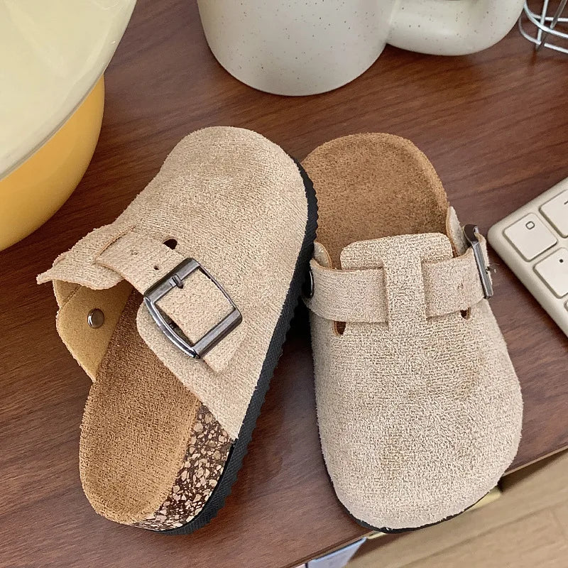 Kids Breathable Outdoor Slippers Casual Flat Indoor Outdoor Shoes
