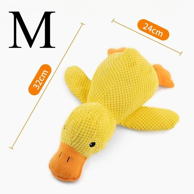 Duck Plush Dog Chew Toy with Quacking Sound