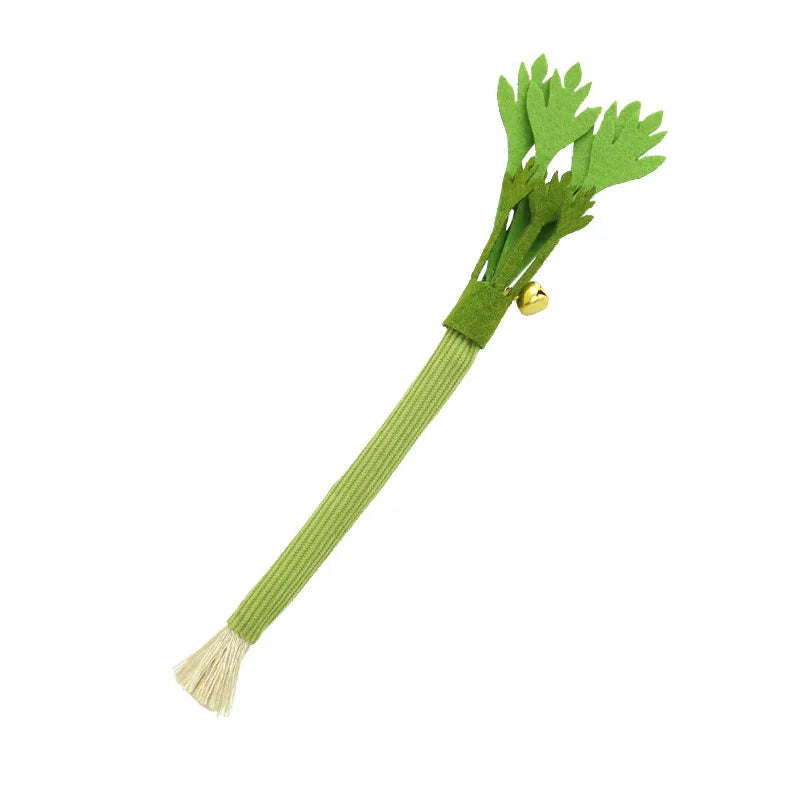 Cat Chew Toy Teeth Cleaning Molar Stick Interactive Bite Squeaky Toy