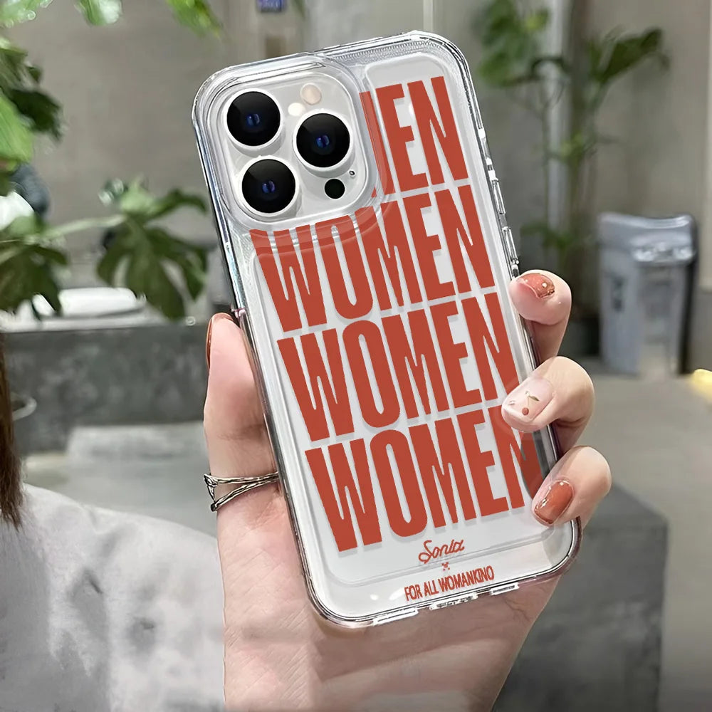 Simple Clear Shockproof iPhone Case