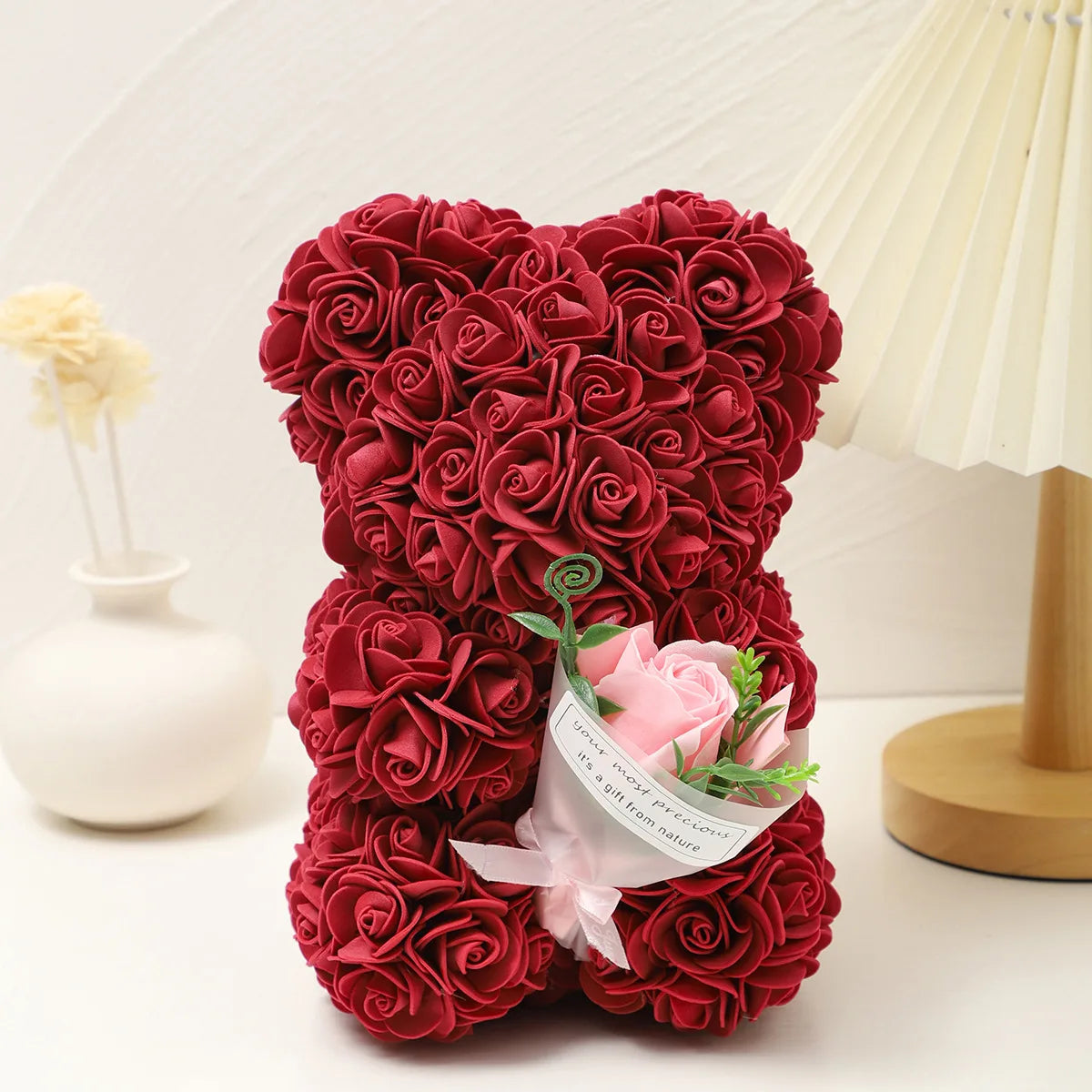 Teddy Bear Foam Rose Bouquet for Mother’s Day Gift