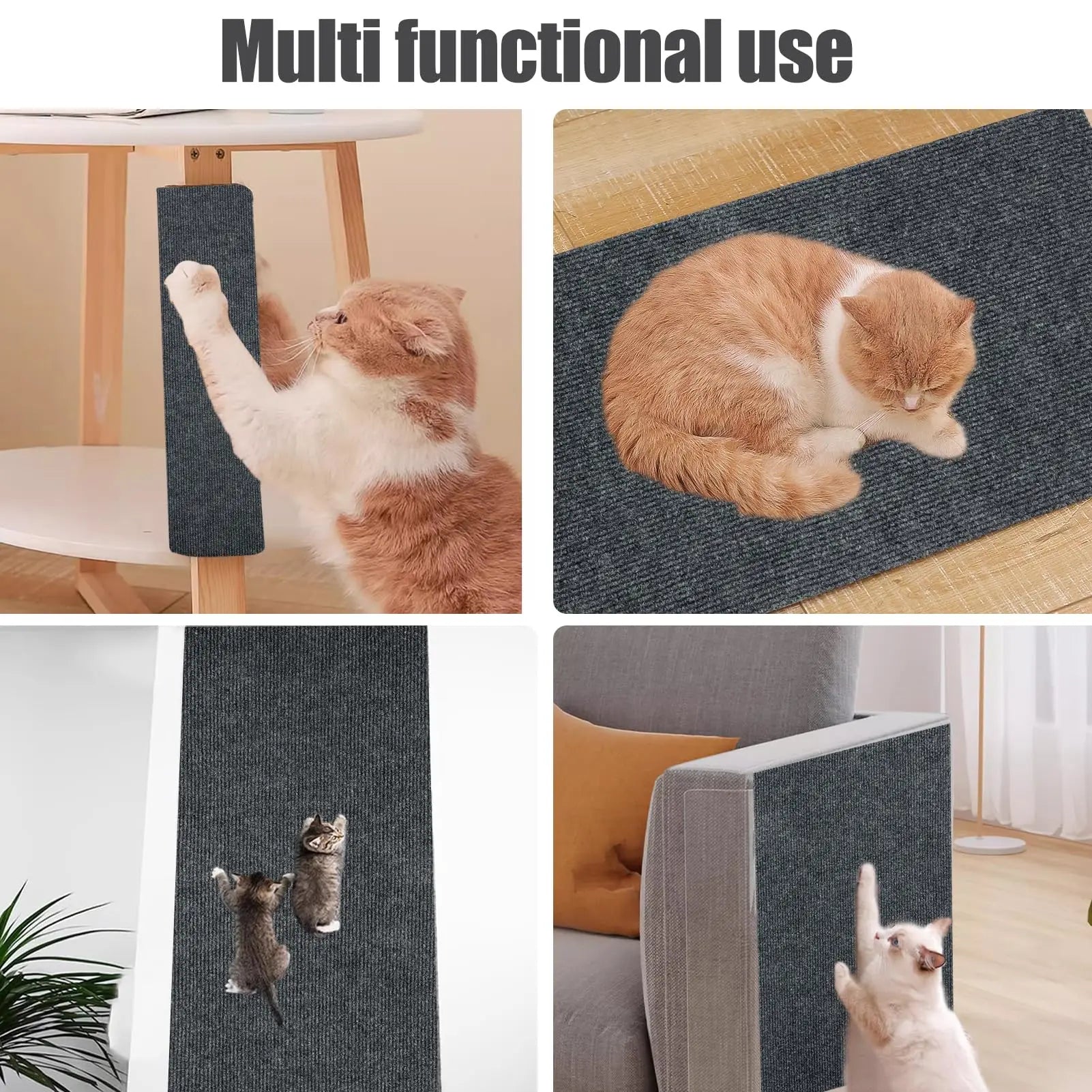 Self Adhesive Cat Scratch Protector Mat for Sofa and Furniture