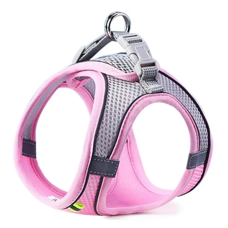 Breathable Dog Harness – Reflective Adjustable Vest Harness for Walking