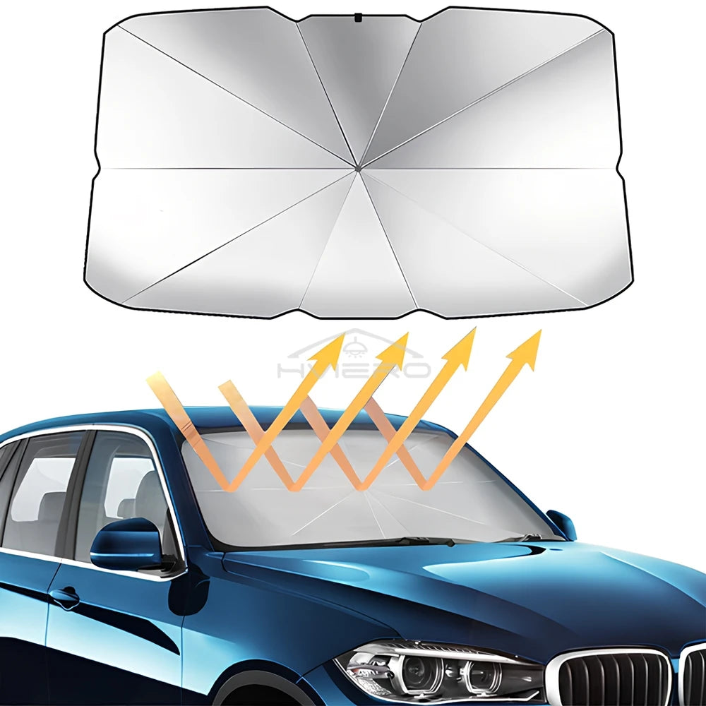 Foldable Car Windshield Sun Shade Umbrella UV Protection Front Window Cover