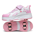 Kids Roller Skate Shoes with Wheels Outdoor Sports Sneakers
