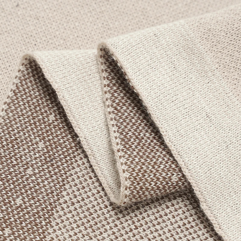 Knitted Baby Cotton Blanket Newborn Swaddle Wrap