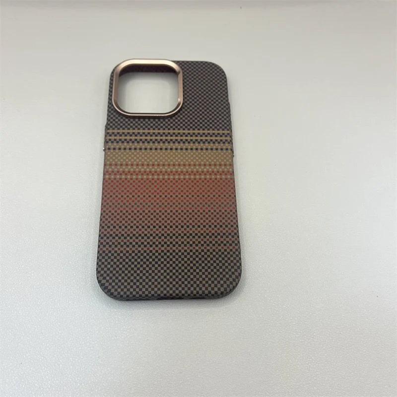 Geometric Carbon Fiber 3D Magnetic Hard iPhone Case