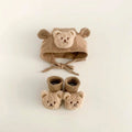 Baby Hat and Socks Set Cute Animal Knit Beanie